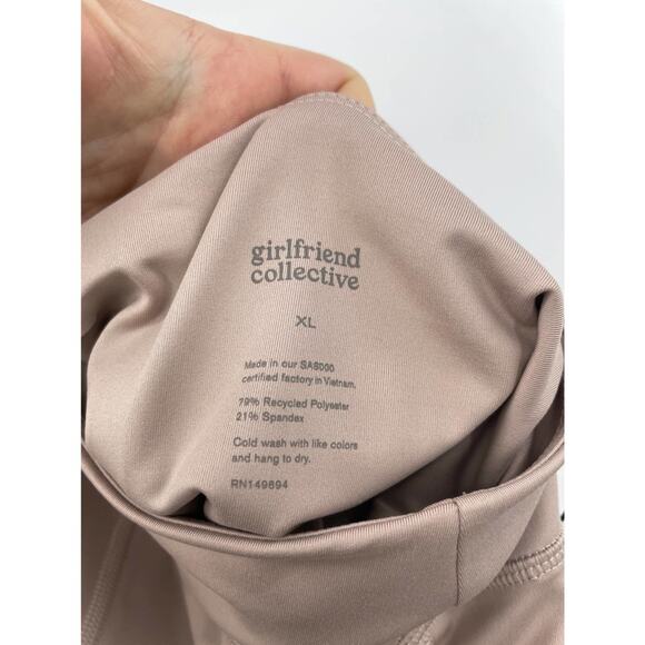 Girlfriend Collective Leggings Womens Size Large High Waist 7/8 Quartz NEW - Picture 5 of 6
